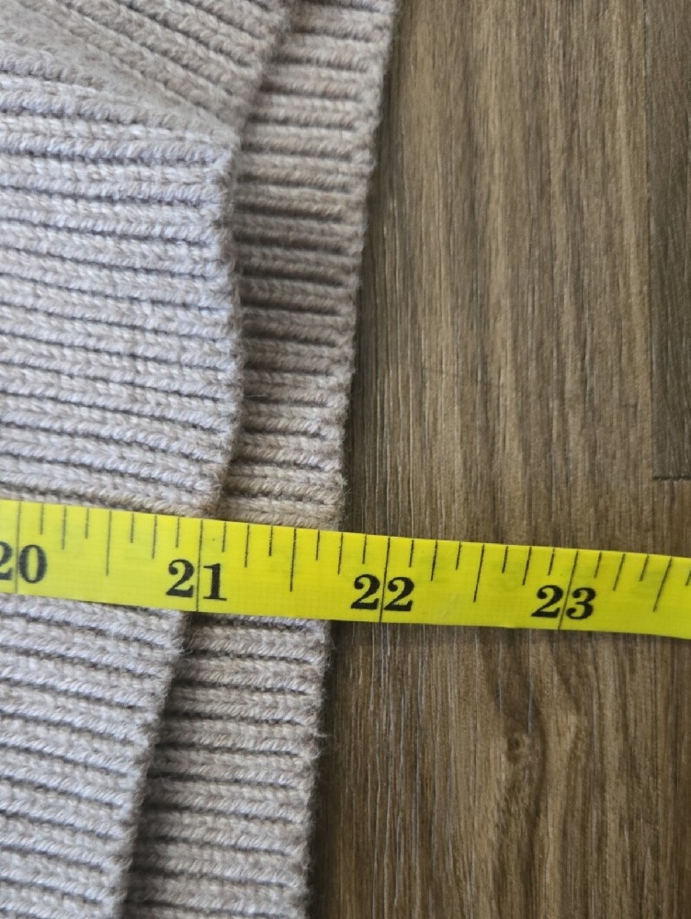 Abercrombie & Fitch Easy Long Sleeve Polo Sweater Beige XL Preppy Oversized - Picture 7 of 7